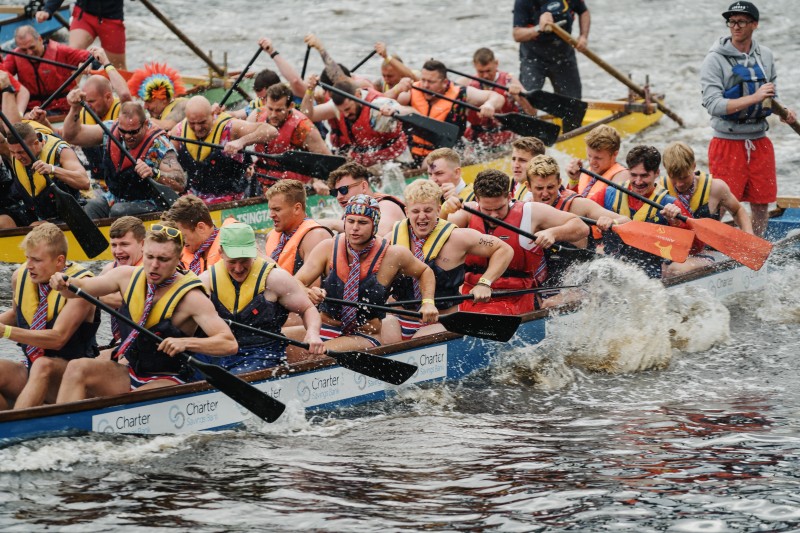Dragon Boat racing on the river